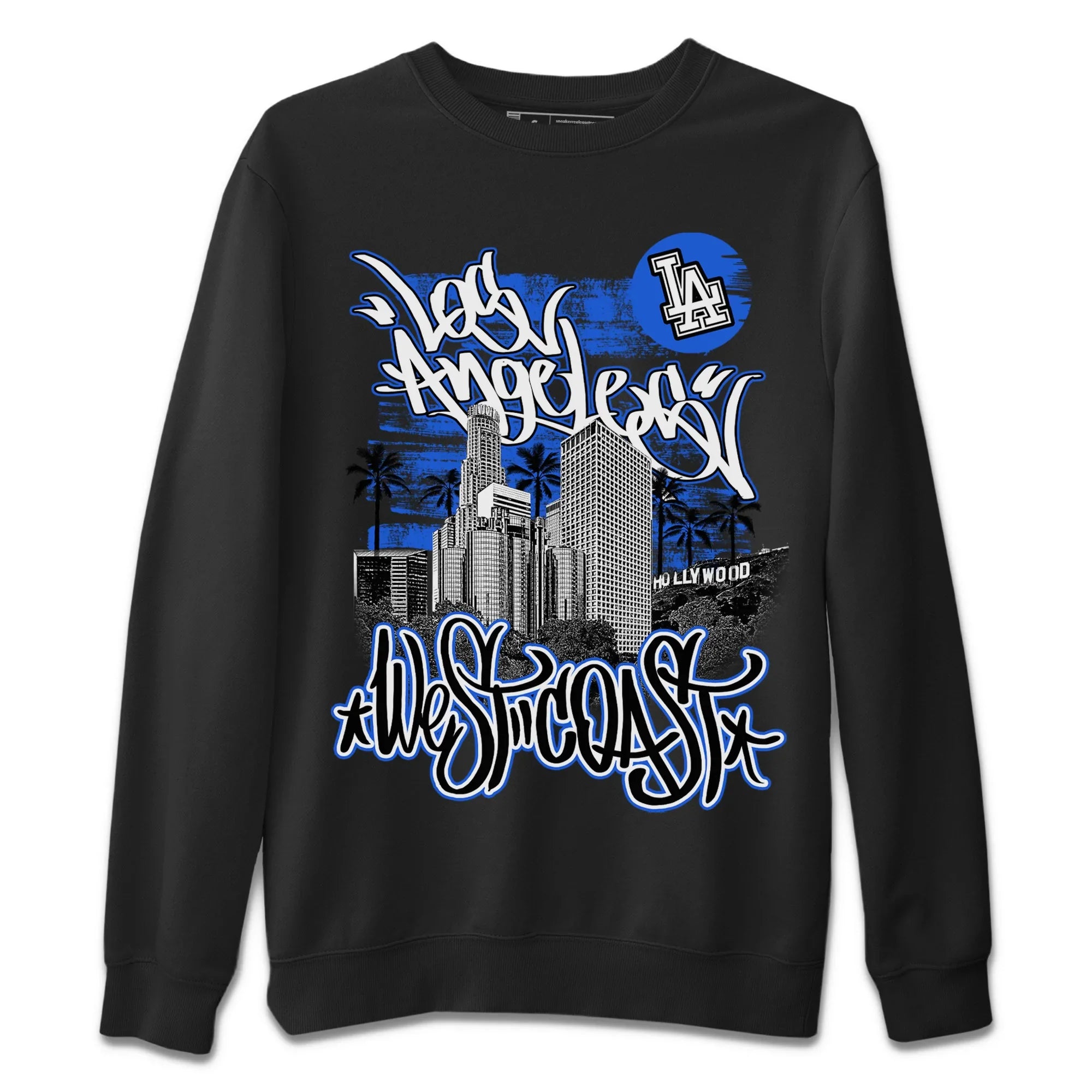 West Coast Unisex Sweater – Air Jordan 1 True Blue, Sneakers Matching Sweater