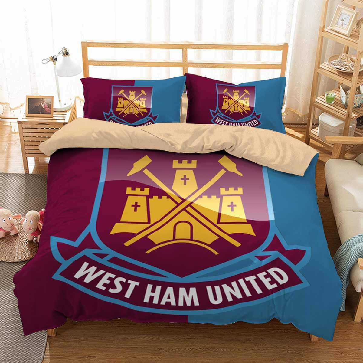 West Ham United 3D Customized Duvet Cover Bedding Set