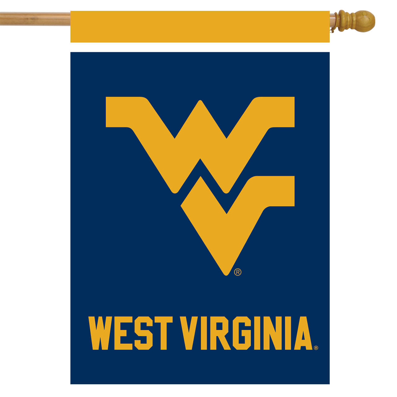 West Virginia Mountaineers NCAA Garden Flag, House Flag