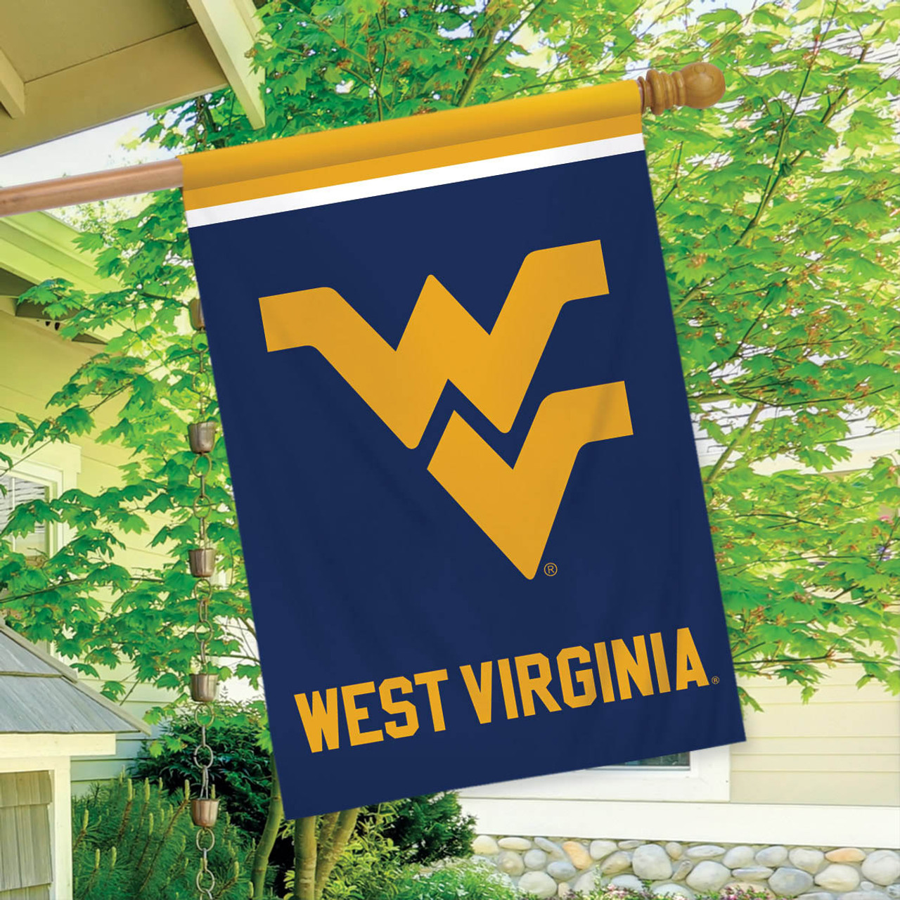 West Virginia Mountaineers NCAA Garden Flag, House Flag