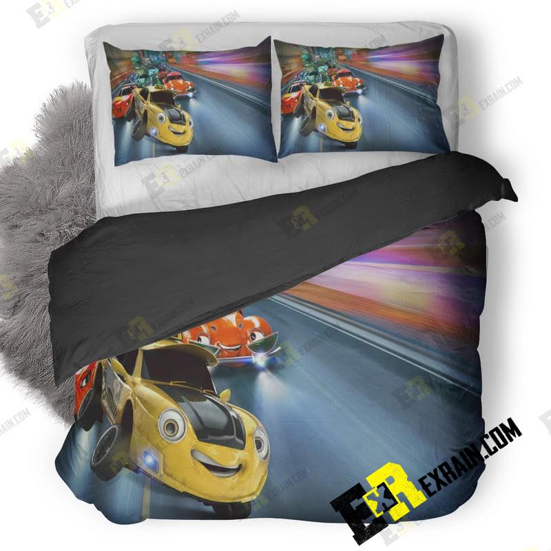 Wheely Animated Movie 6N 3D Customized Duvet Cover Bedding Set