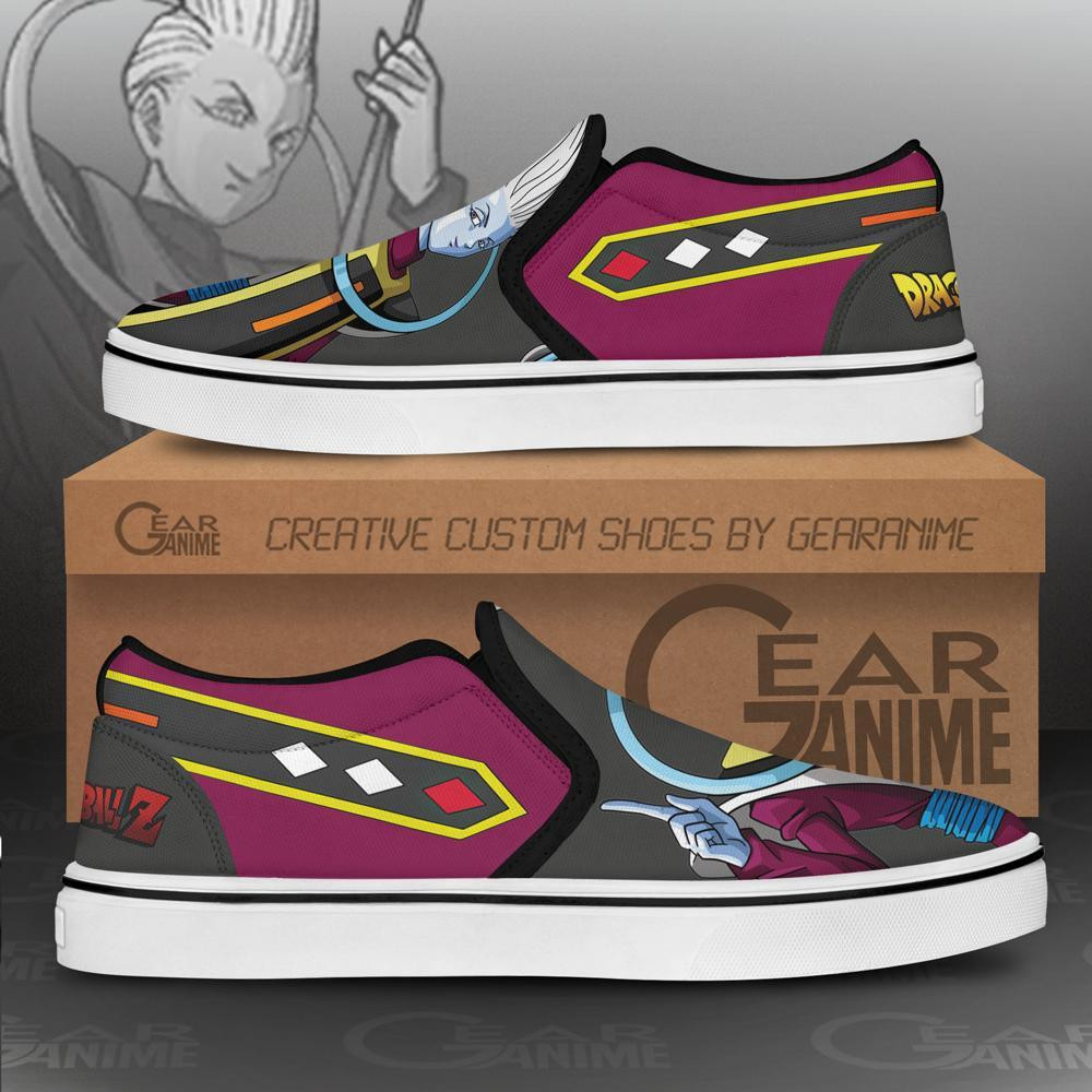 Whis Slip-On Shoes Canvas Dragon Ball Custom Anime Shoes