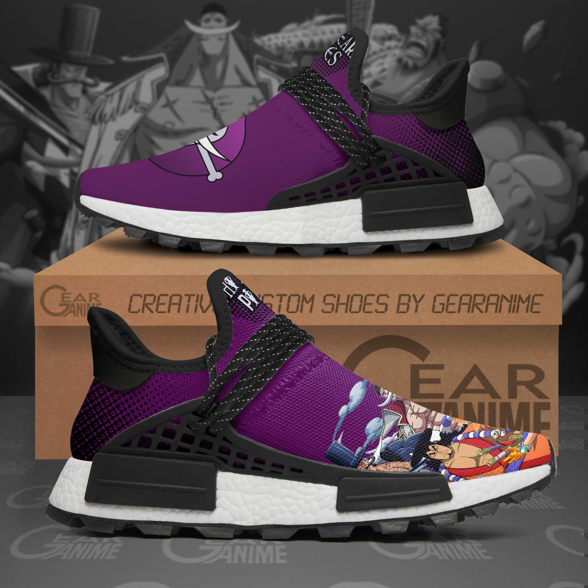 Whitebeard Pirates Shoes One Piece Anime Shoes, NMD Shoes