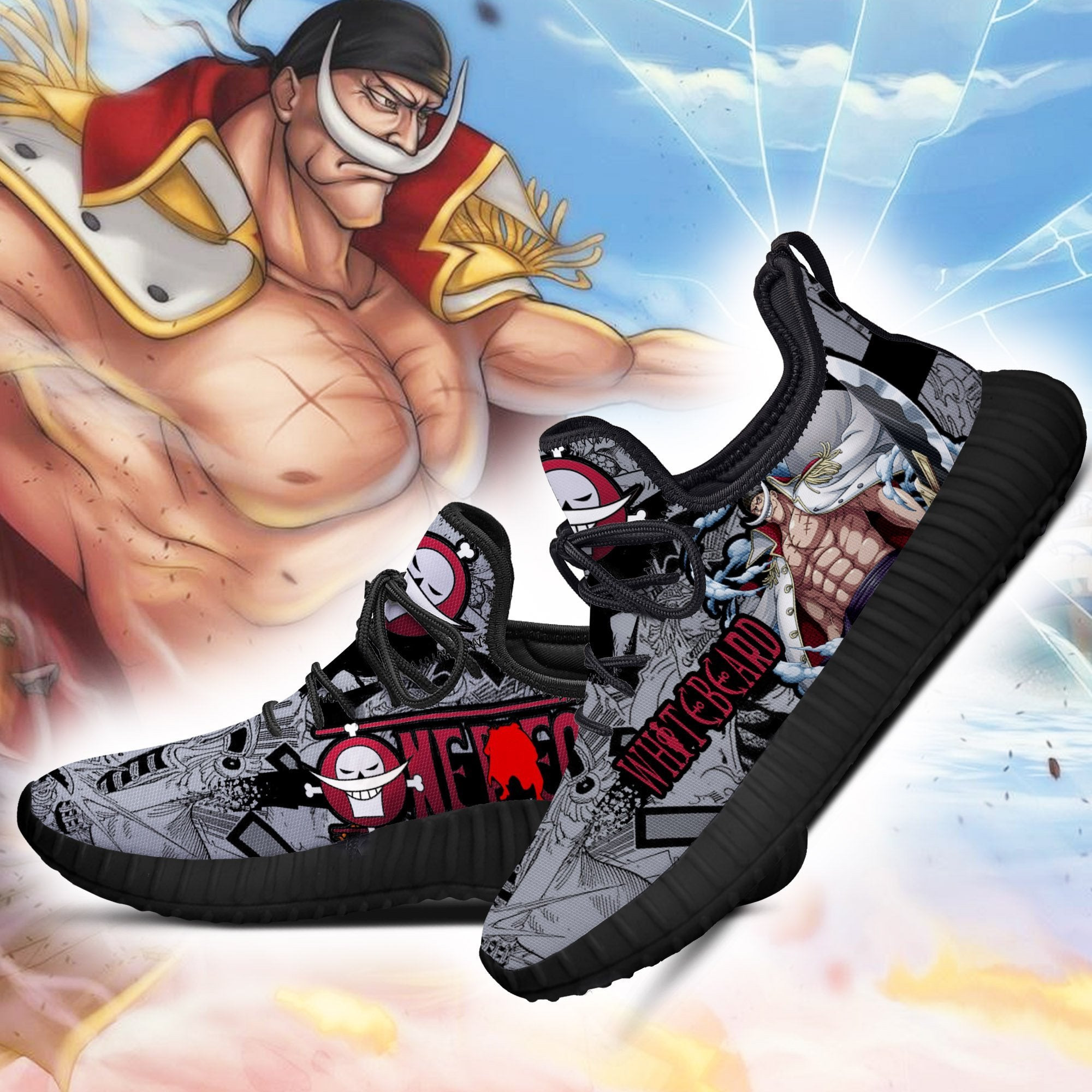 WhiteBeard Reze Shoes One Piece Anime Shoes Fan Gift Idea
