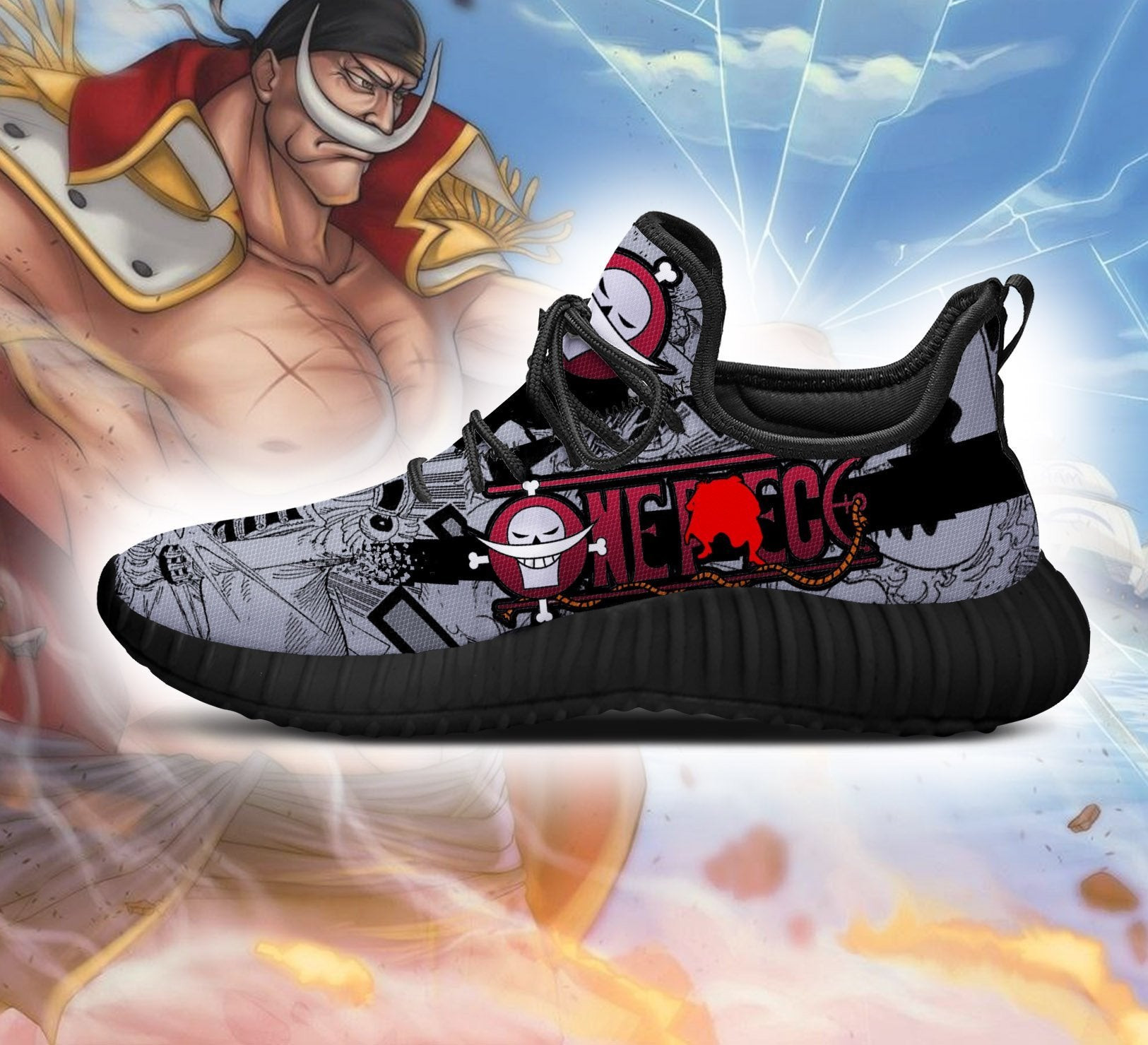 WhiteBeard Reze Shoes One Piece Anime Shoes Fan Gift Idea