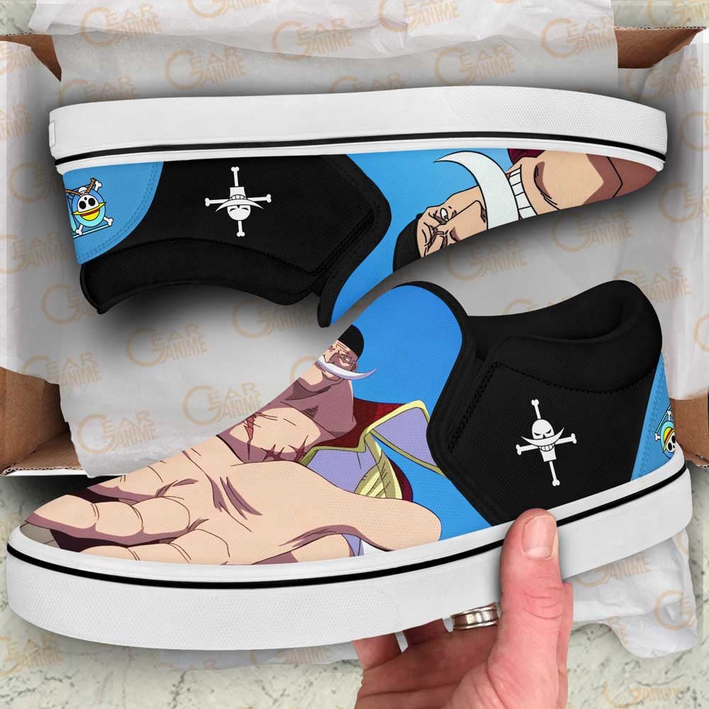 Whitebeard Slip-On Shoes Canvas Custom Anime One Piece Shoes