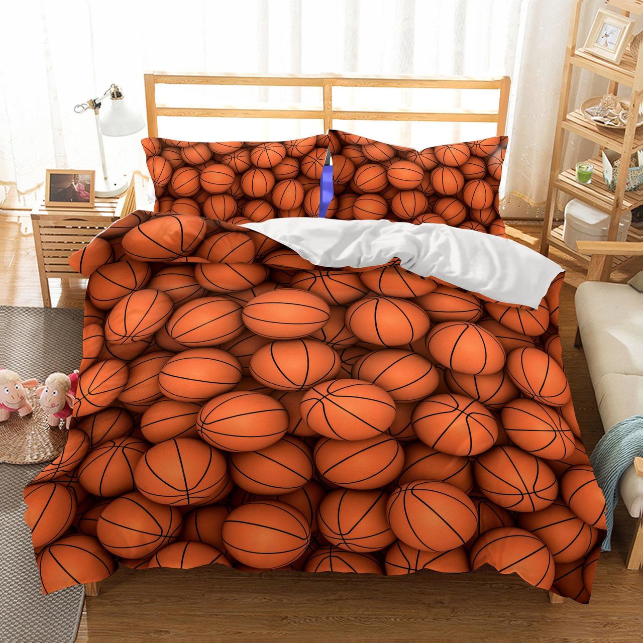 Wholesale 3D Basketball Theme Printed Duvet Cover Bedding Set