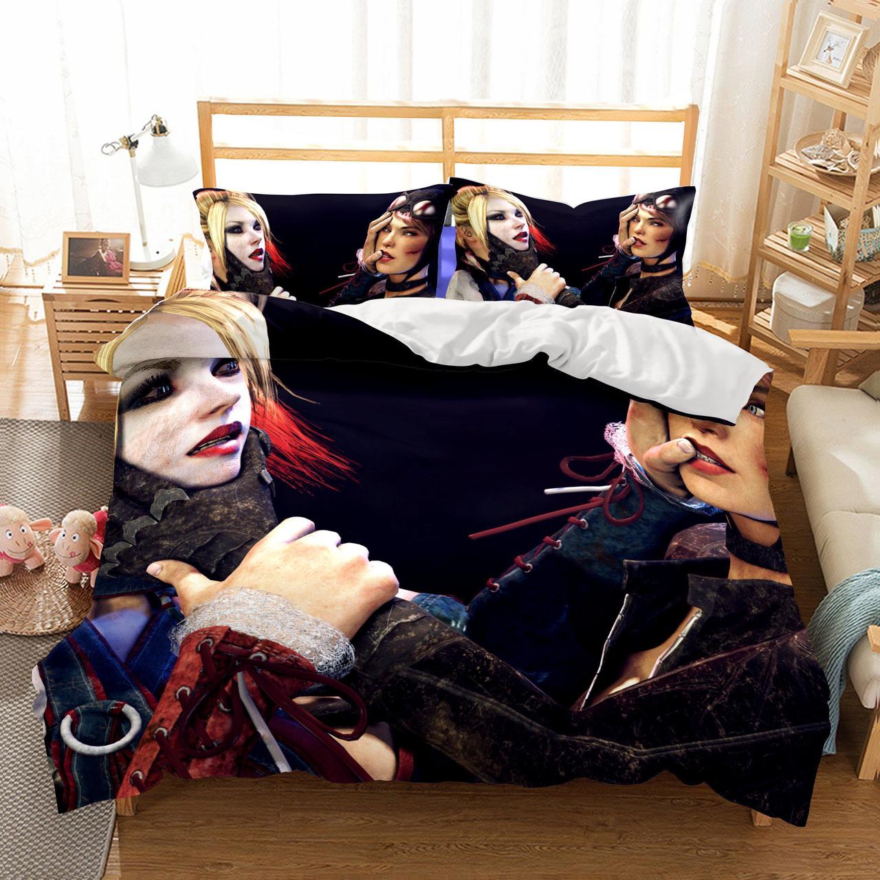 Wholesale 3D Game Batman Catwoman Printed Duvet Cover Bedding Set