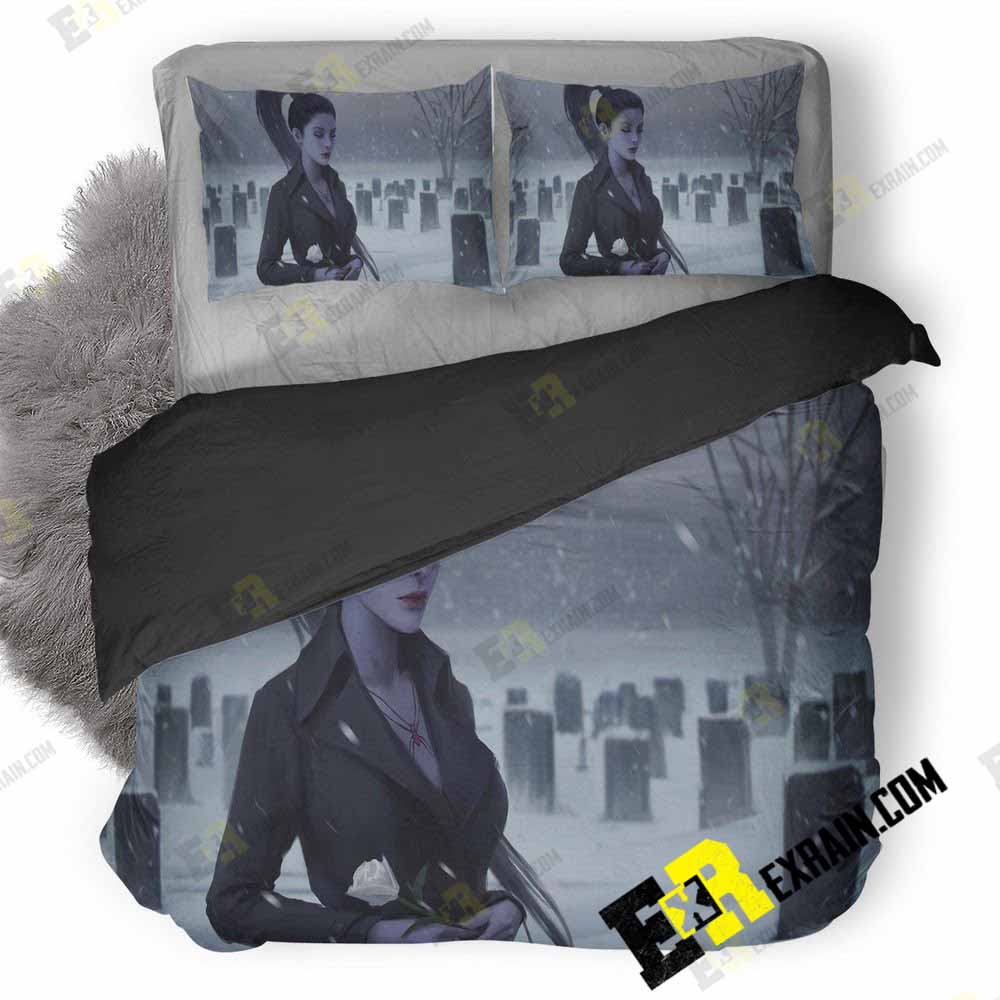 Widowmaker Overwatch In Graveyard 6 3D Customized Duvet Cover Bedding Set