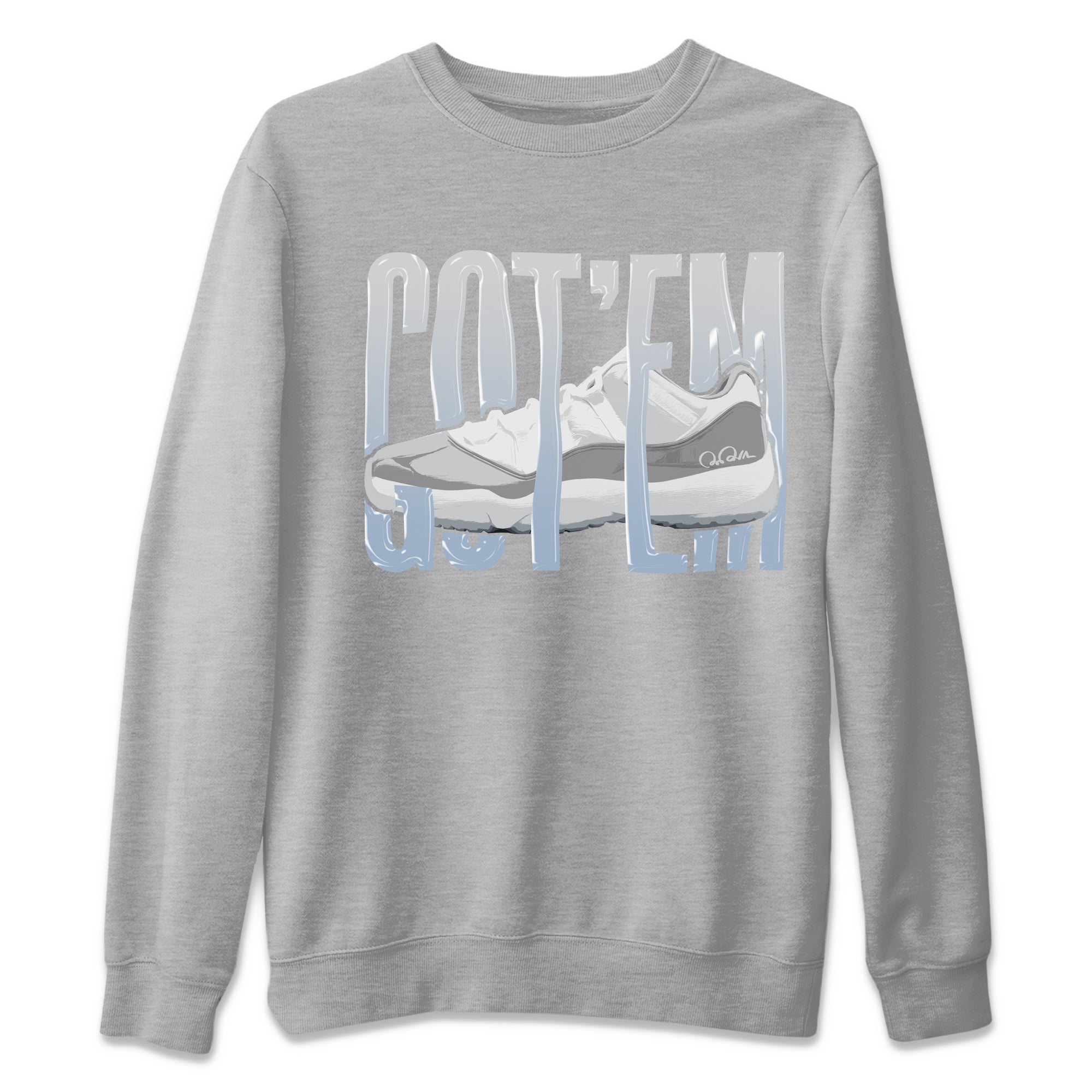 Wiggling Gotem Unisex Sweater – Air Jordan 11 White Cement, Sneakers Matching Sweater