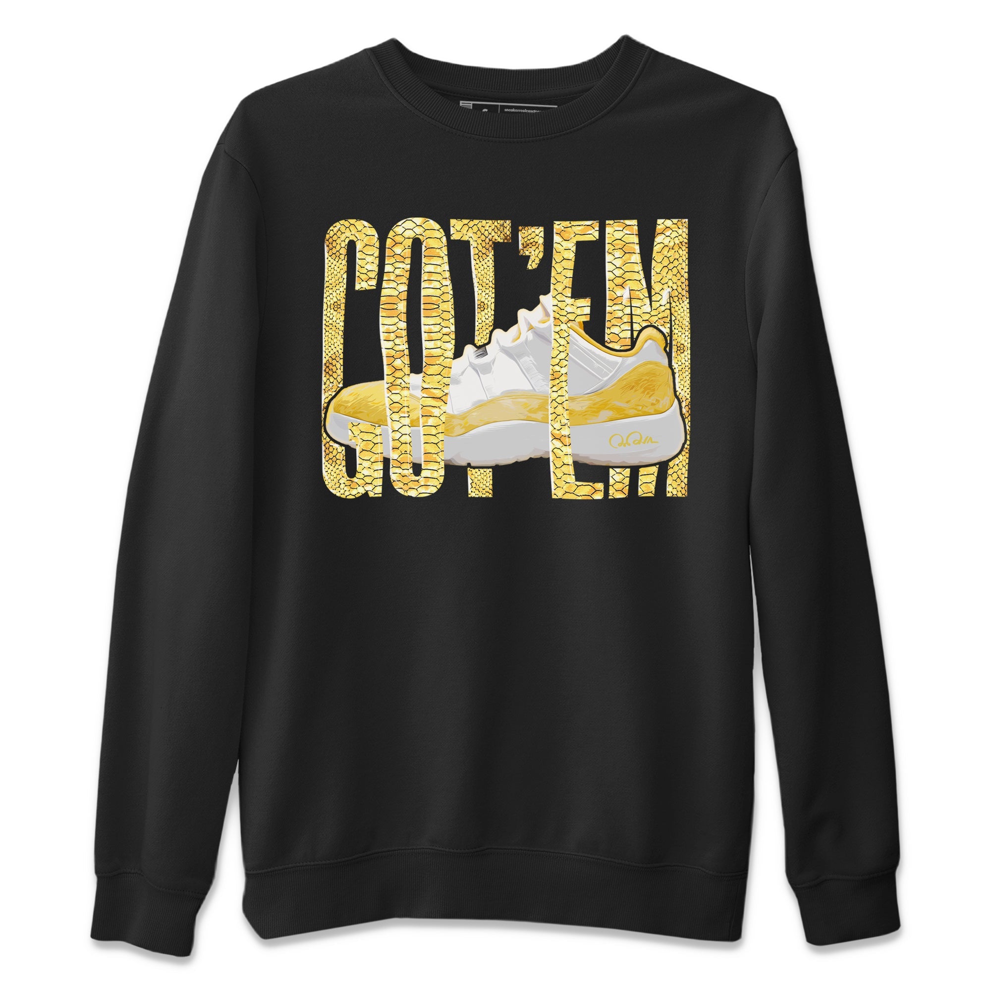 Wiggling Gotem Unisex Sweater – Air Jordan 11 Yellow Python, Sneakers Matching Sweater