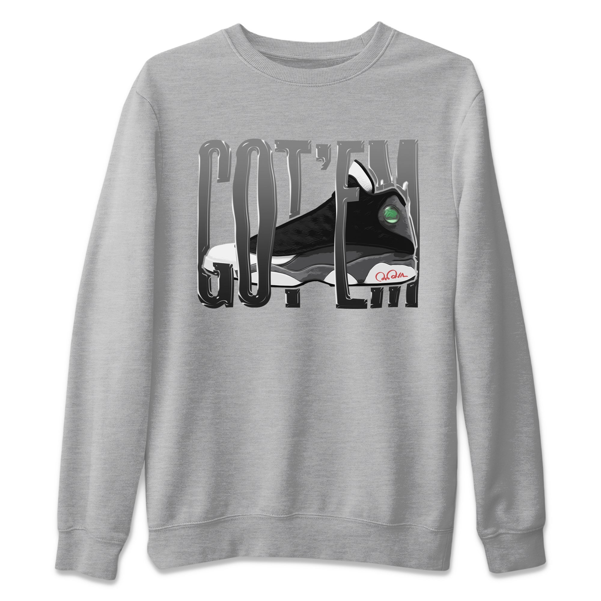 Wiggling Gotem Unisex Sweater – Air Jordan 13 Black Flint, Sneakers Matching Sweater
