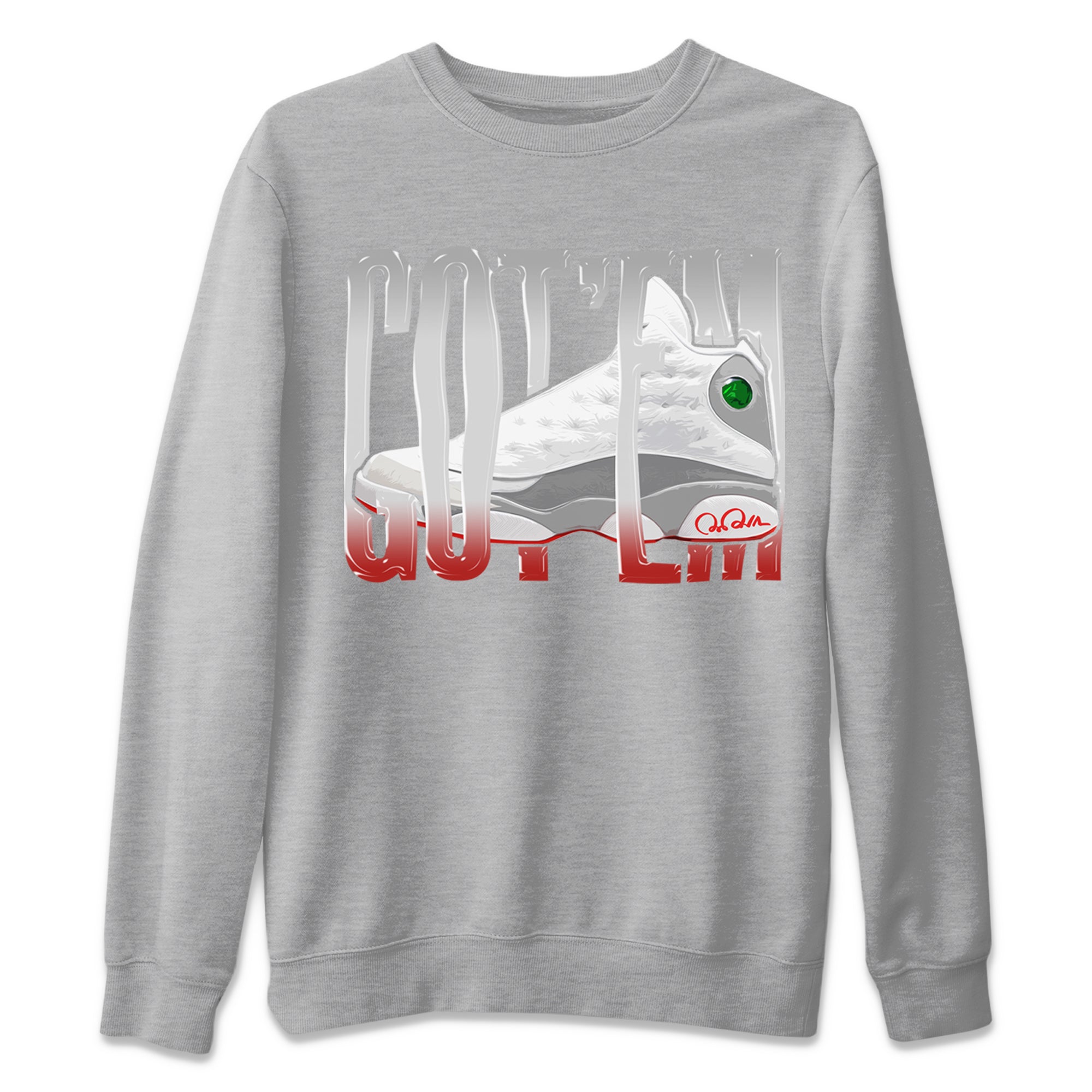 Wiggling Gotem Unisex Sweater – Air Jordan 13 Wolf Grey, Sneakers Matching Sweater
