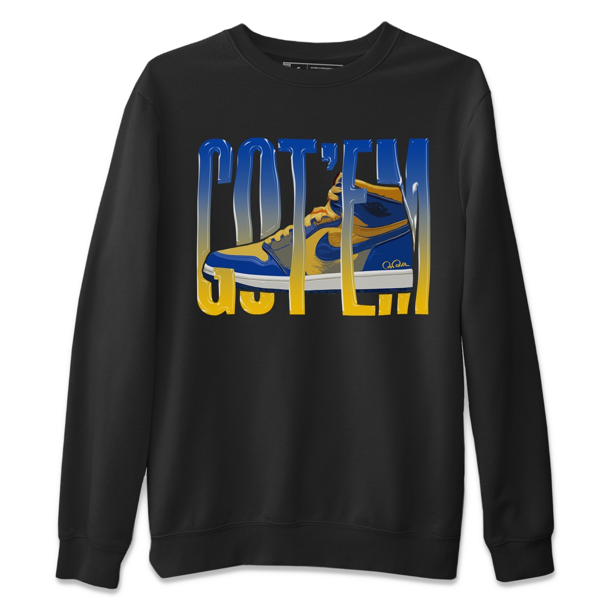 Wiggling Gotem Unisex Sweater – Air Jordan 1 Game Royal Varsity Maize, Sneakers Matching Sweater