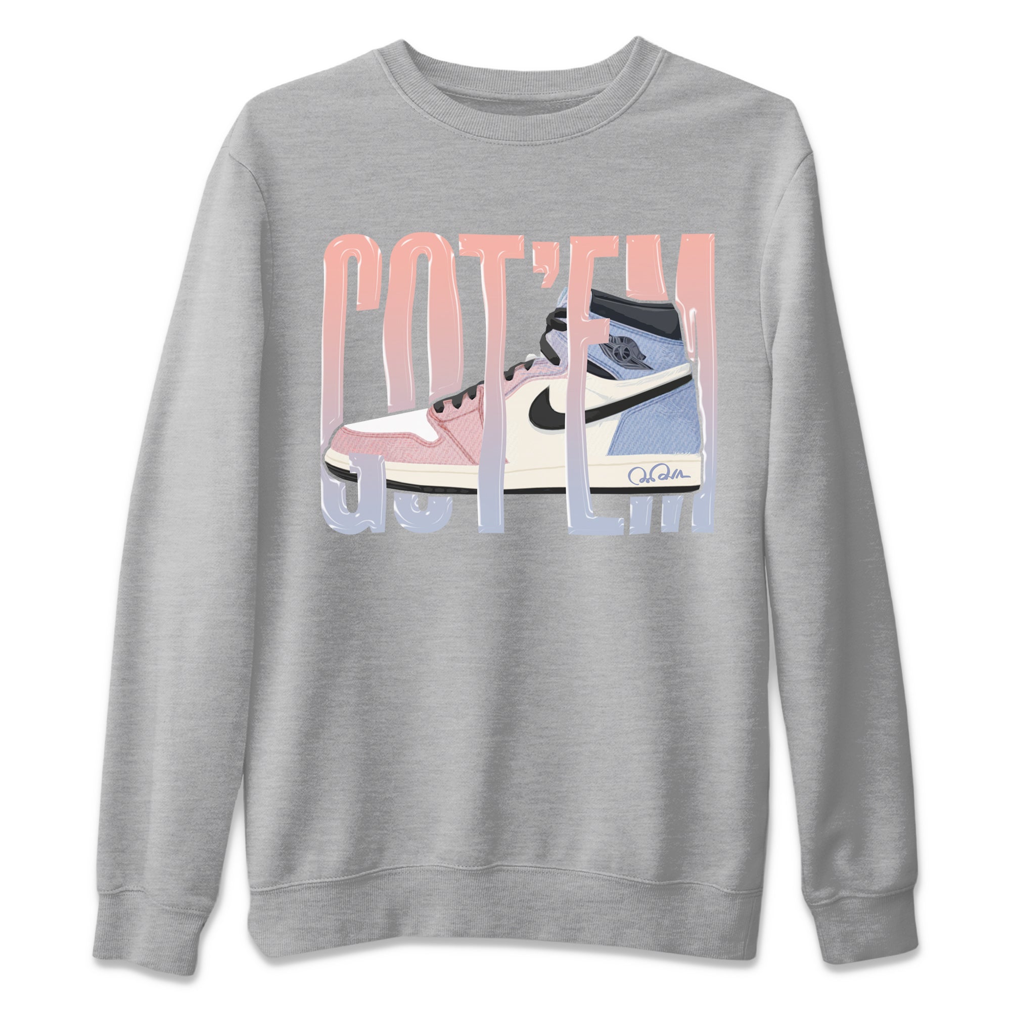 Wiggling Gotem Unisex Sweater – Air Jordan 1 Skyline, Sneakers Matching Sweater