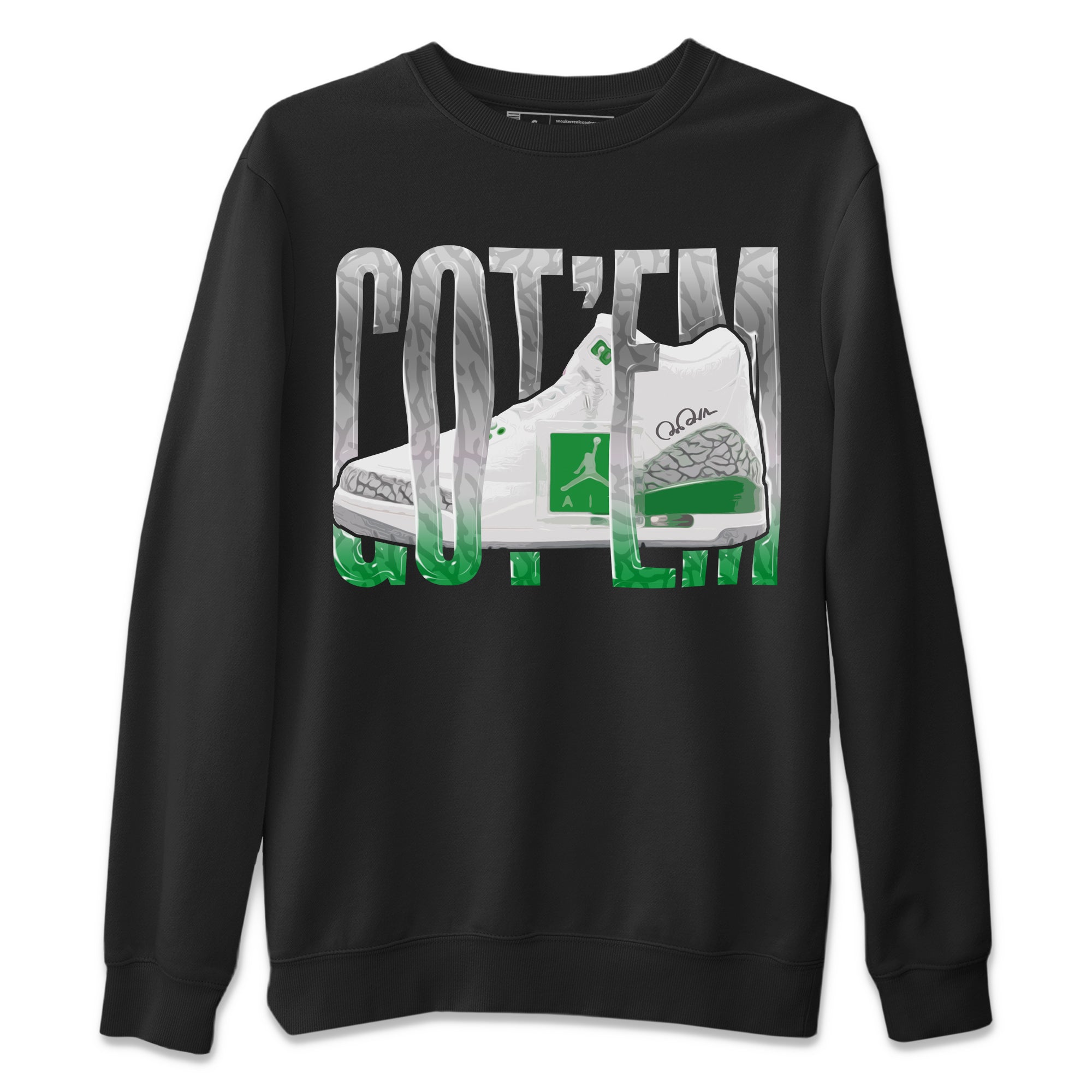 Wiggling Gotem Unisex Sweater – Air Jordan 3 Lucky Green, Sneakers Matching Sweater