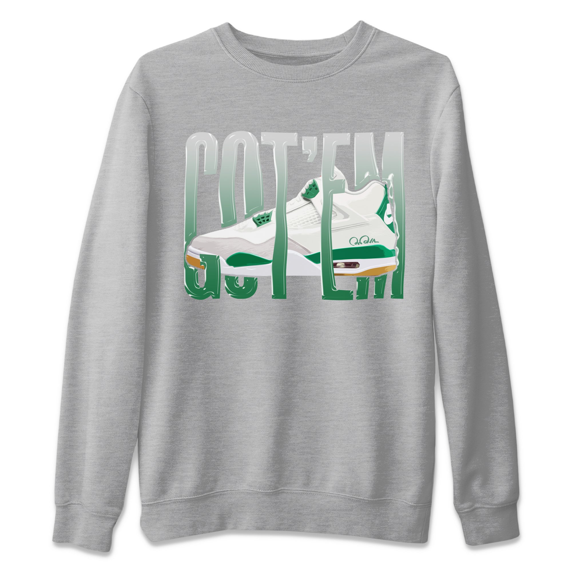 Wiggling Gotem Unisex Sweater – Air Jordan 4 Pine Green, Sneakers Matching Sweater