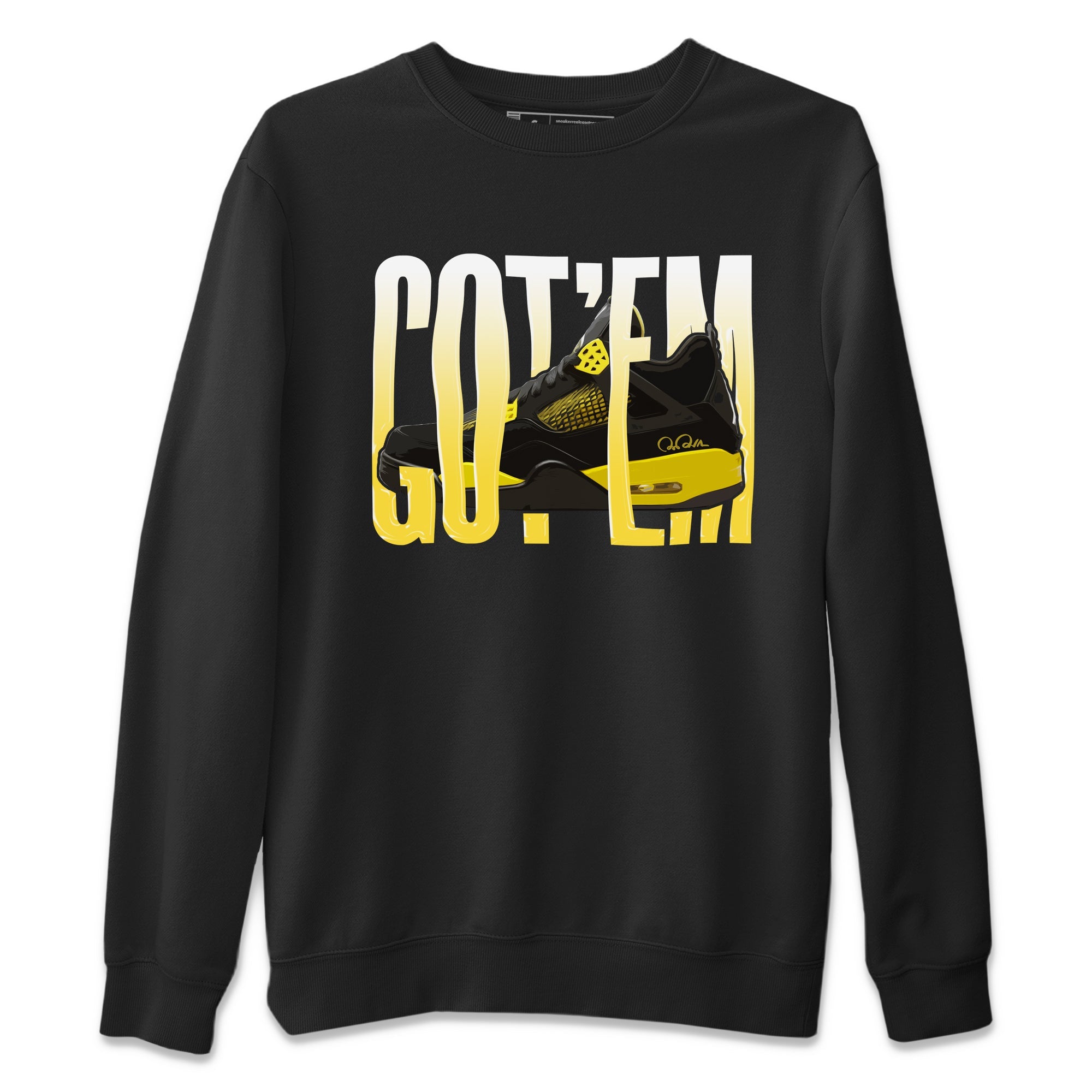 Wiggling gotem Unisex Sweater – Air Jordan 4 Thunder, Sneakers Matching Sweater