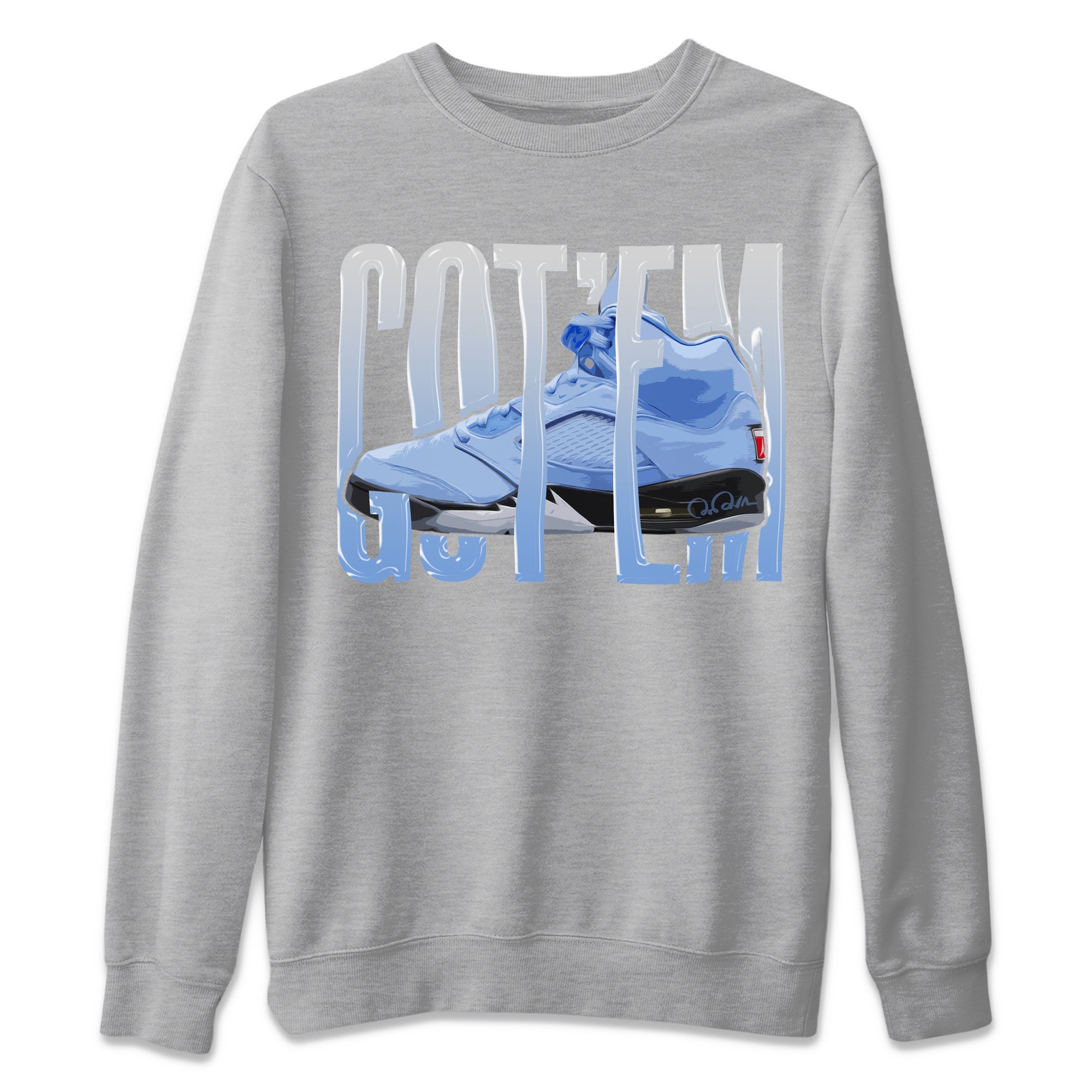 Wiggling Gotem Unisex Sweater – Air Jordan 5 UNC, Sneakers Matching Sweater