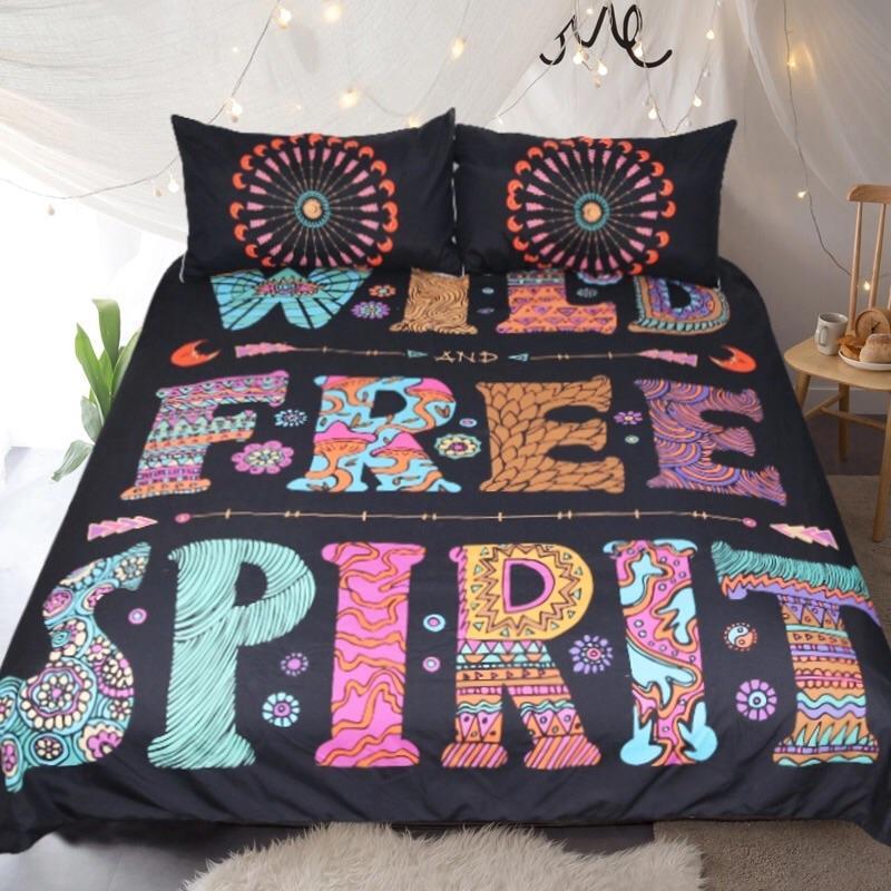 Wild Freepirit 3D Customized Duvet Cover Bedding Set