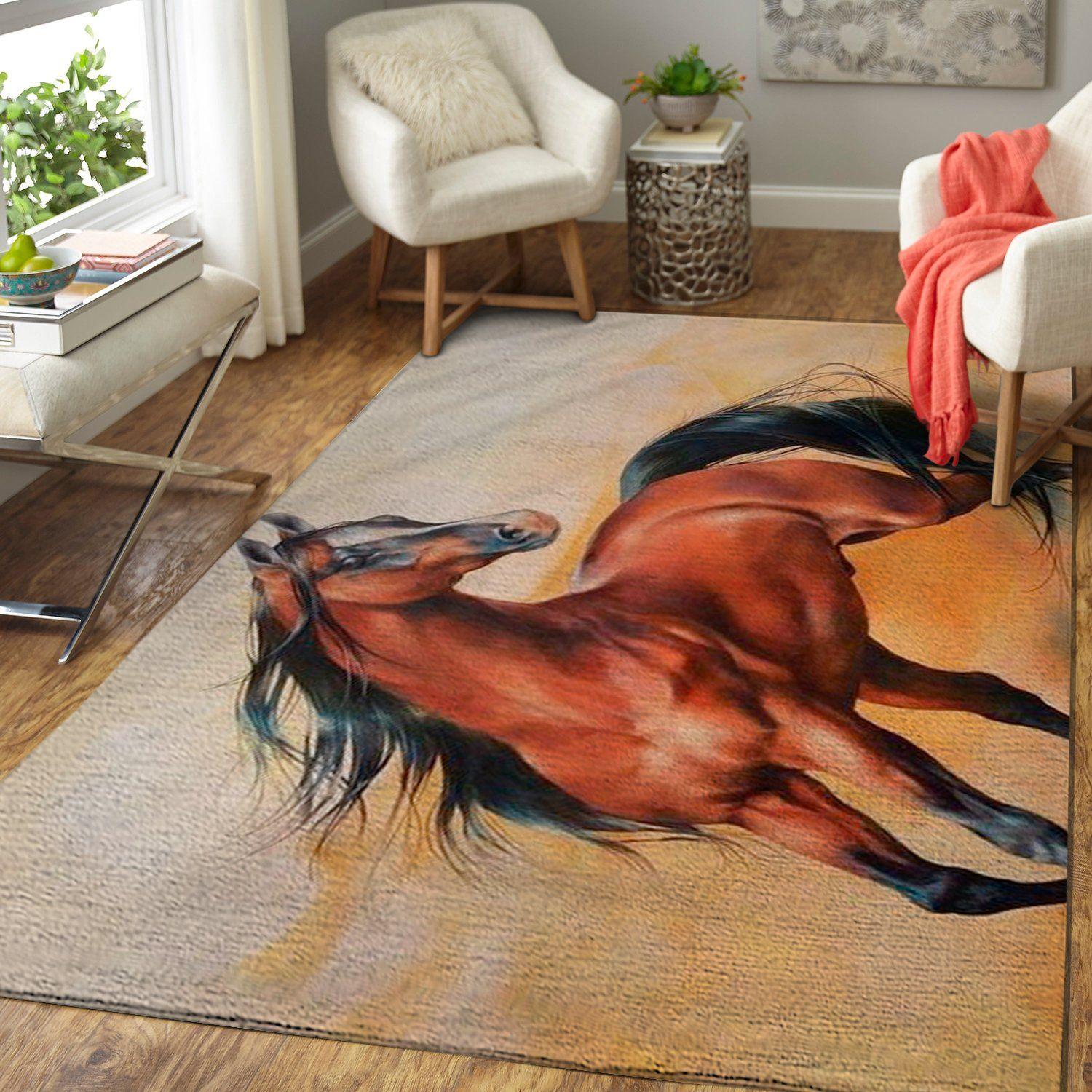 Wild Horse Area Rectangle Rug