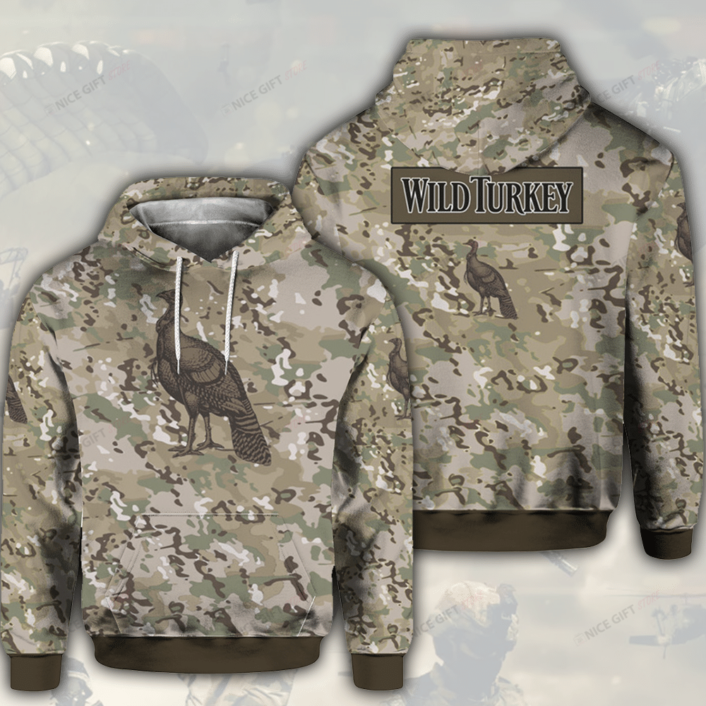 Wild Turkey Camouflage 3D Hoodie Gift For Fans