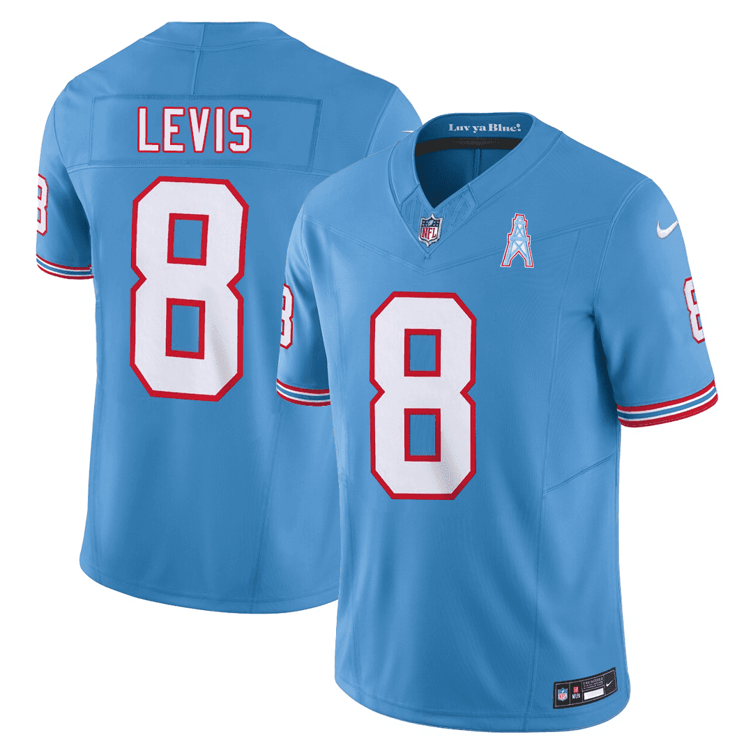 Will Levis Men's Tennessee Titans Throwback Jersey - All Stitched 
