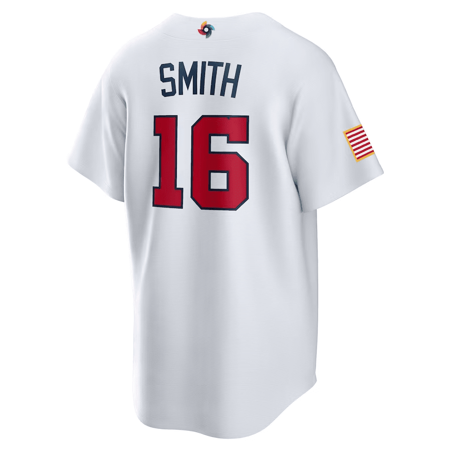 Will Smith 16 USA Baseball 2023 World Baseball Classic Stitched Jersey – White Will Smith 16 USA Baseball 2023 World Baseball Classic Stitched Jersey – White