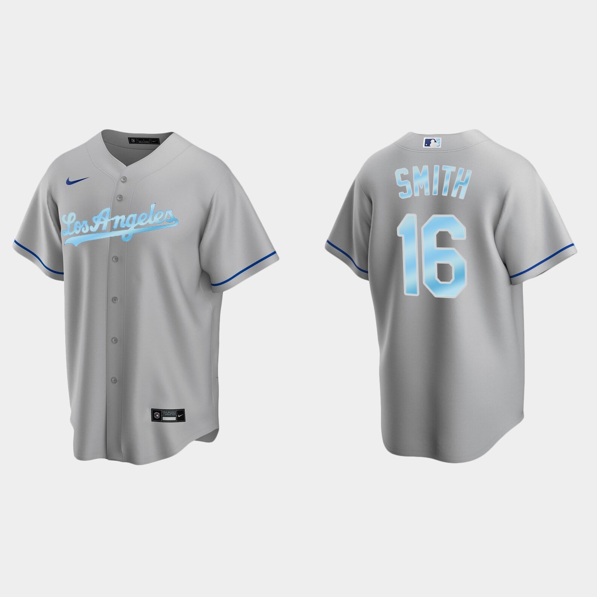 Will Smith Los Angeles Dodgers 2022 Father's Day Gift Jersey - Gray