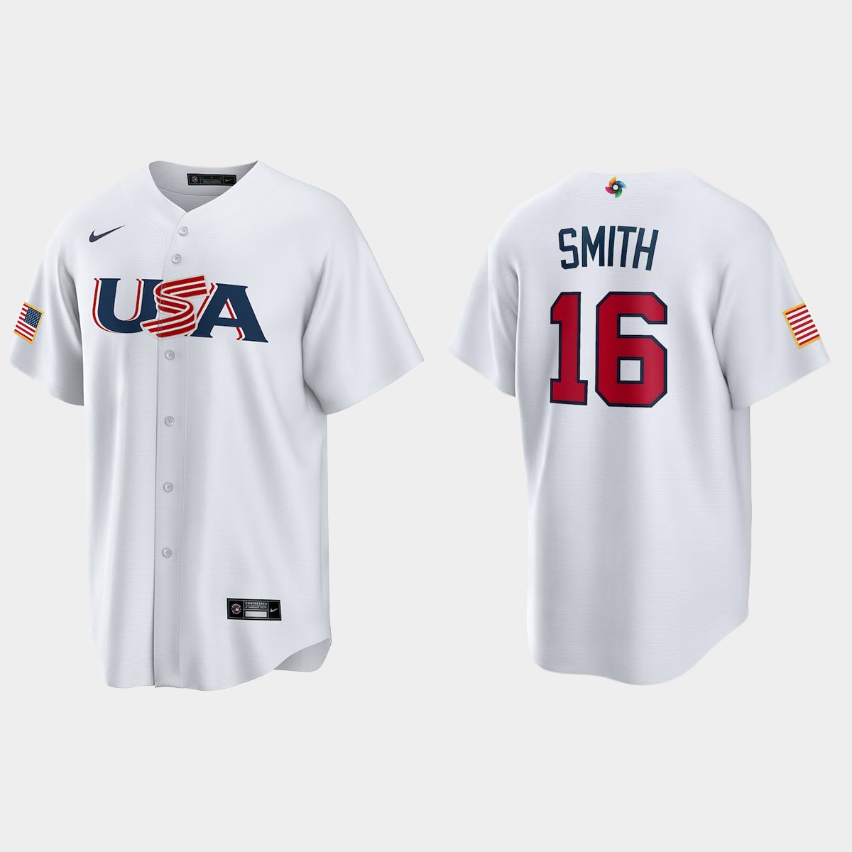 Will Smith Los Angeles Dodgers 2023 World Classic USA Jersey - White