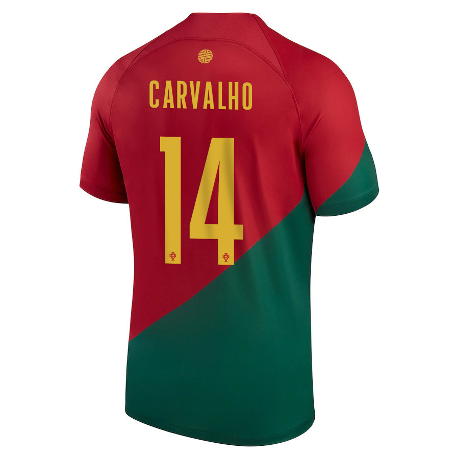 William Carvalho 14 FIFA World Cup Qatar 2022 Patch Portugal National Team – Home Soccer Jersey William Carvalho 14 FIFA World Cup Qatar 2022 Patch Portugal National Team – Home Soccer Jersey