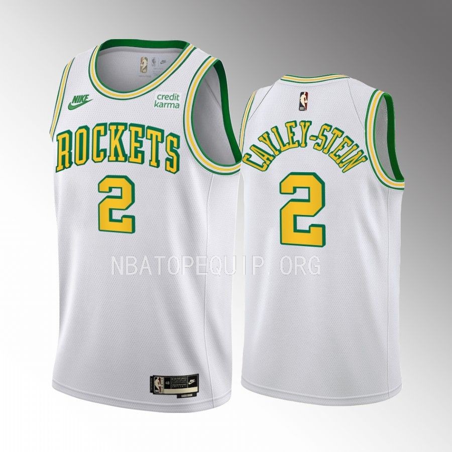 Willie Cayley-Stein 2022-23 Houston Rockets White #2 Classic Edition Jersey Swingman