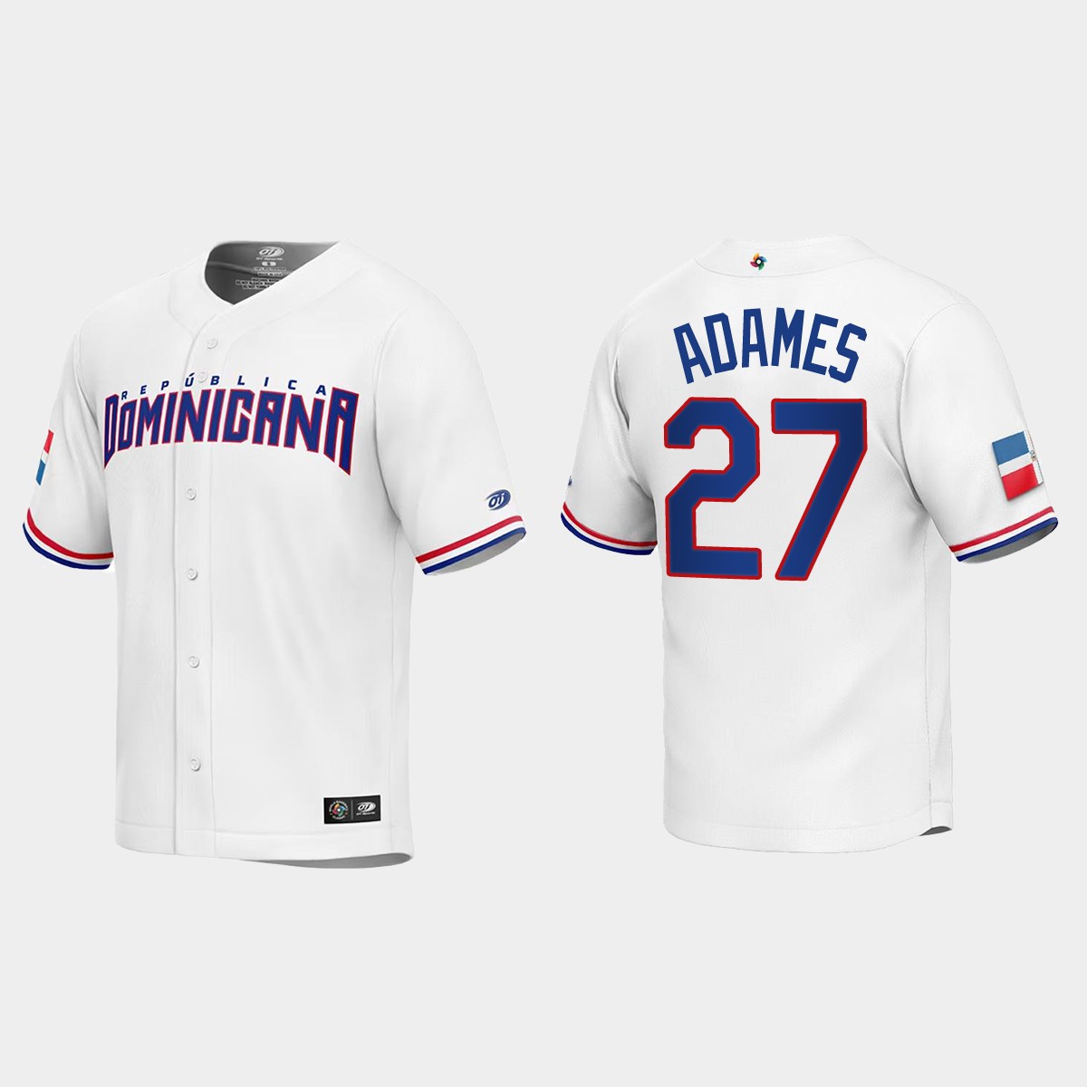 Willy Adames Dominican Republic 2023 World Classic Jersey - White