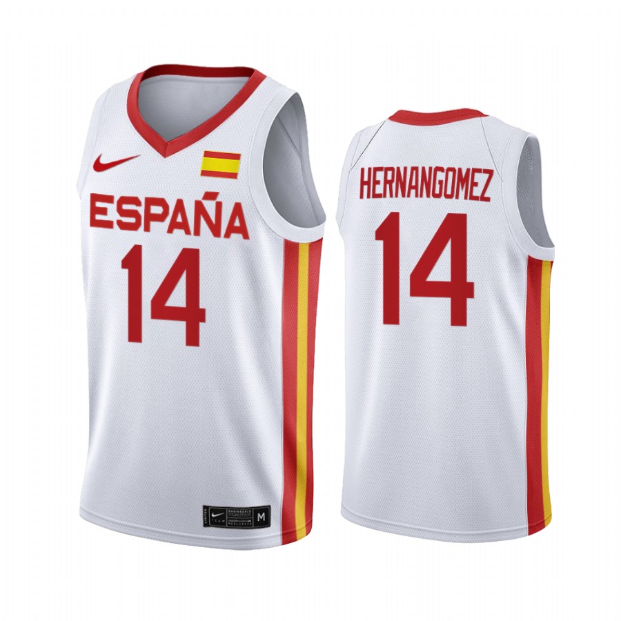 Willy Hernangomez Spain #14 White 2021 Tokyo Olymipcs Limited Jersey