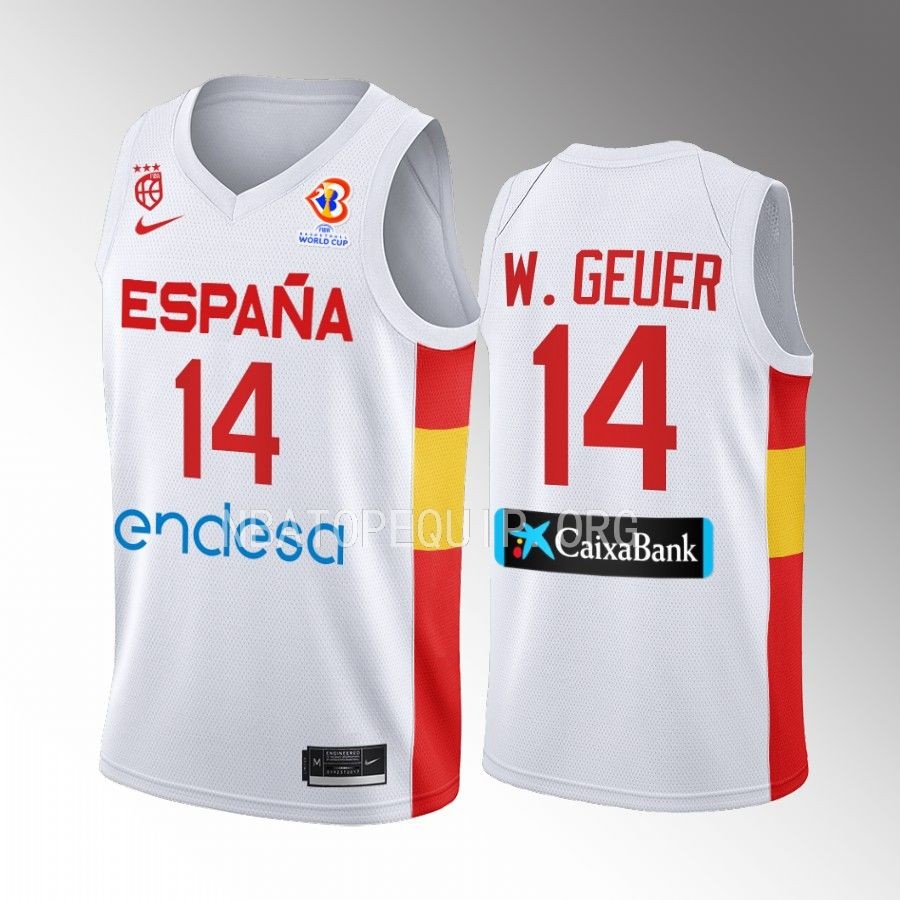 Willy Hernangomez Spain 2023 FIBA World Cup White Jersey #14