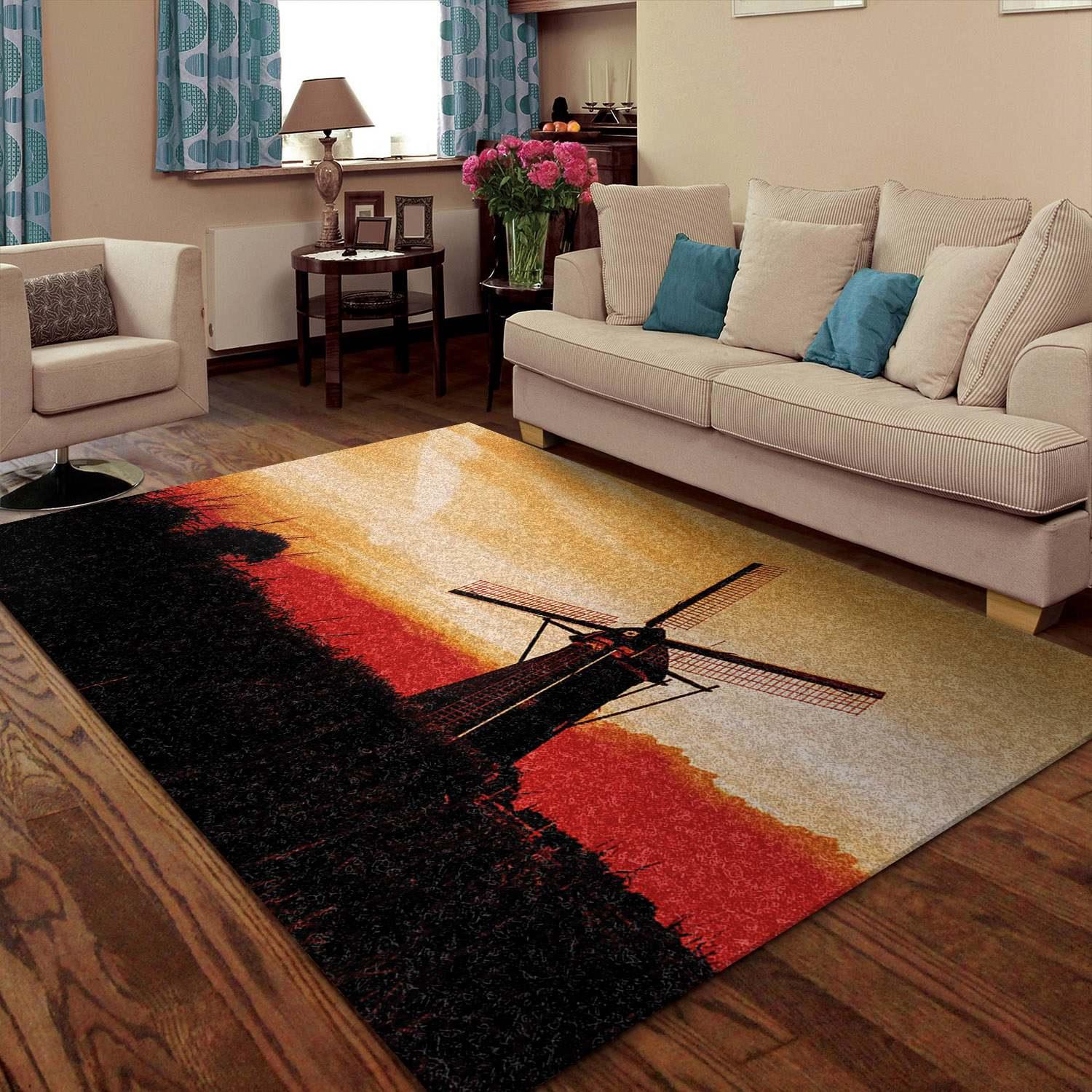 Windmill Rectangle Rug