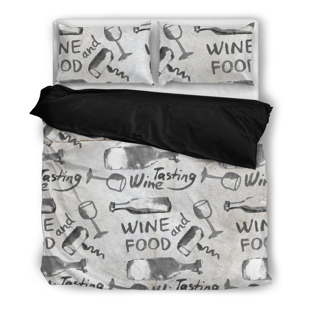 Wine And Food 3D Customized Duvet Cover Bedding Set
