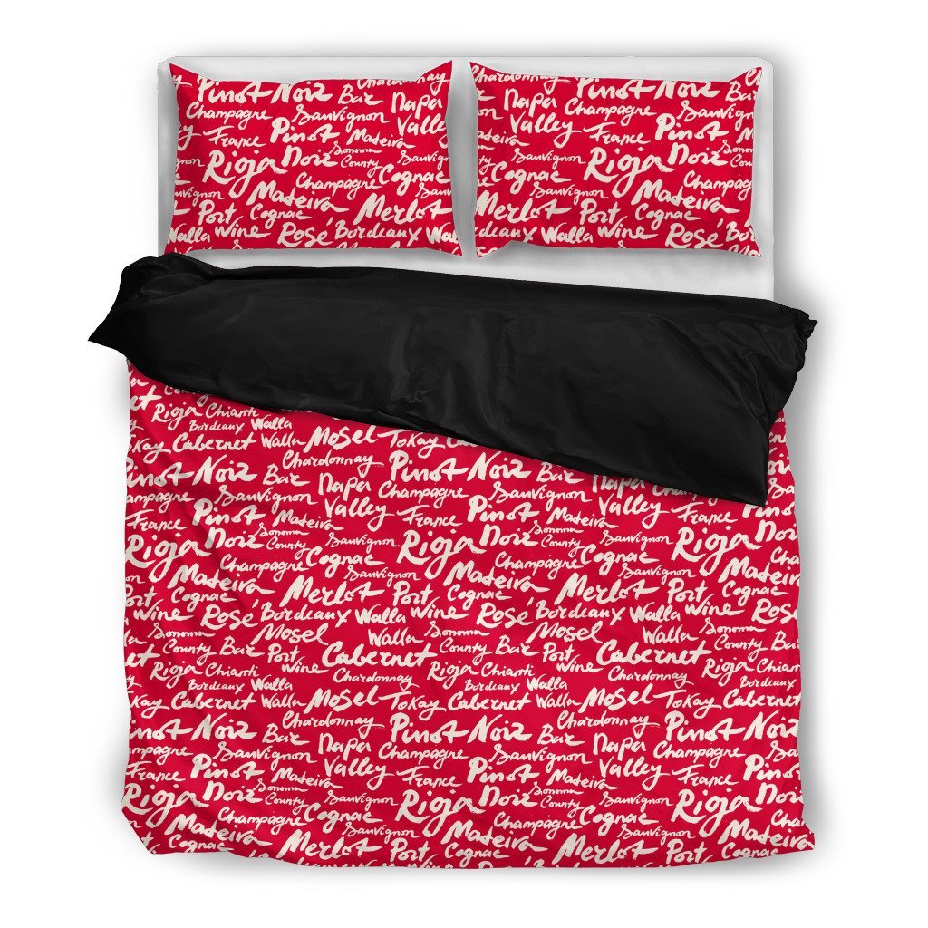 Wine Collection 3D Customized Duvet Cover Bedding Set