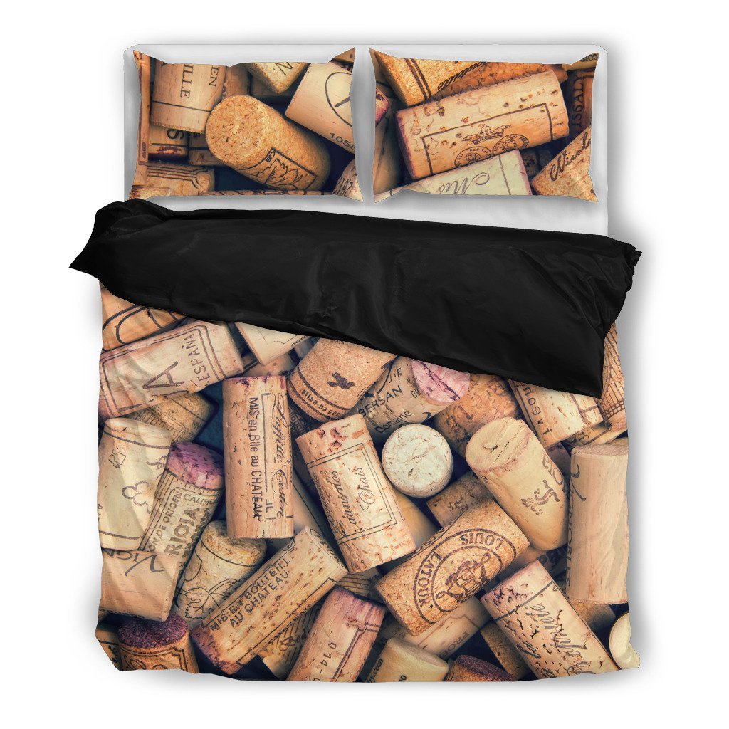 Wine Corks 3D Customized Duvet Cover Bedding Set