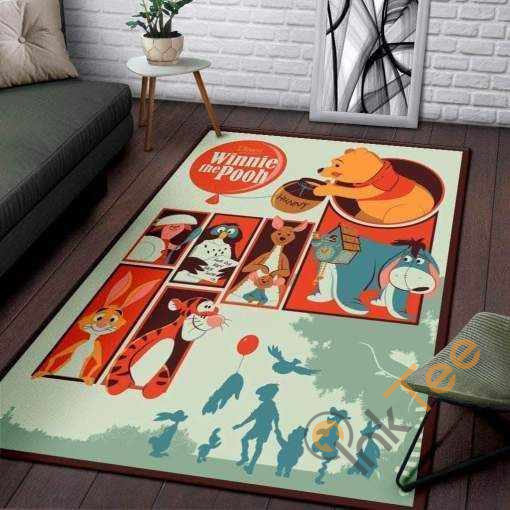 winnie The Pooh Area Rectangle Rug