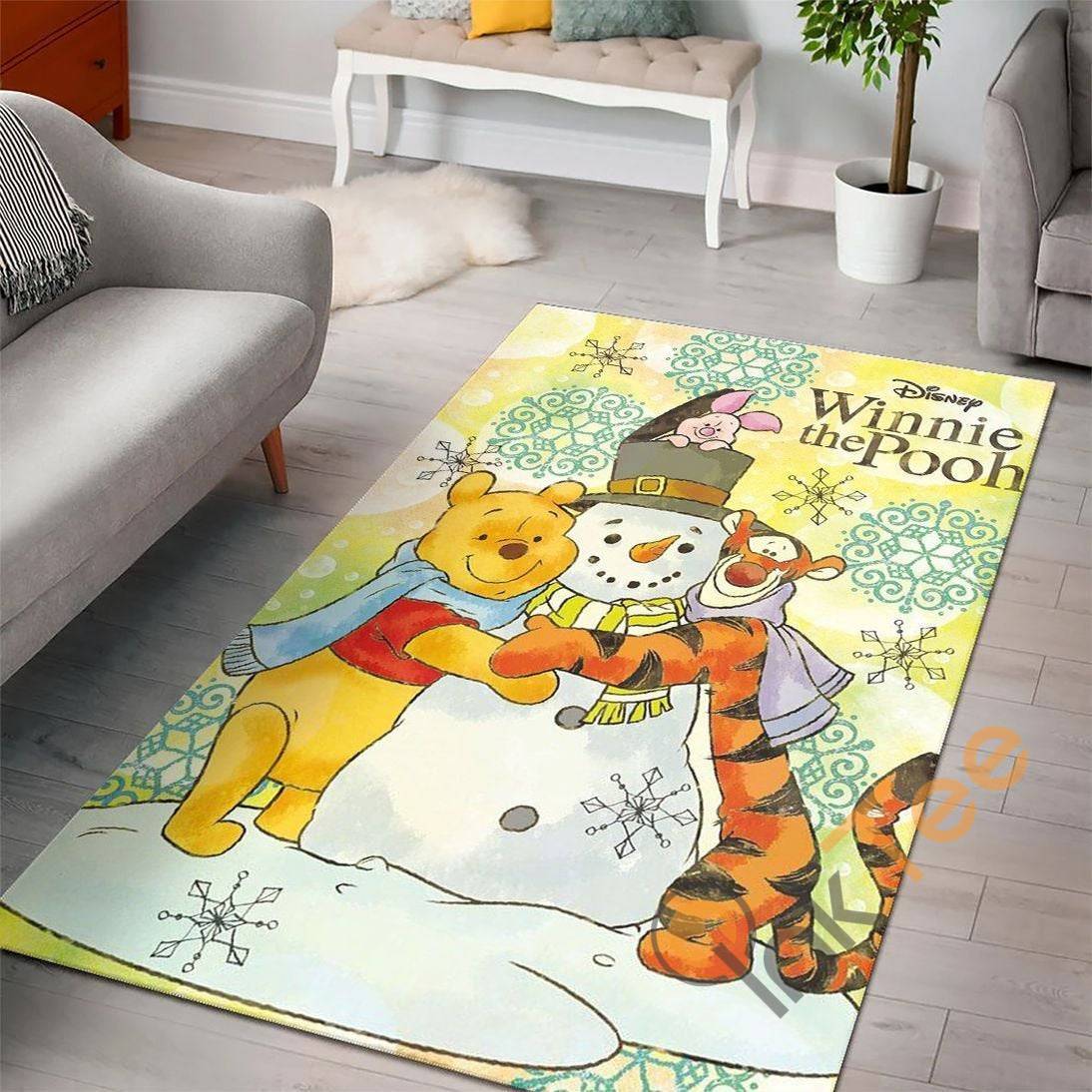 Winnie The Pooh Disney Movies Custom Children Room Decoration Floor Decor Rectangle Rug