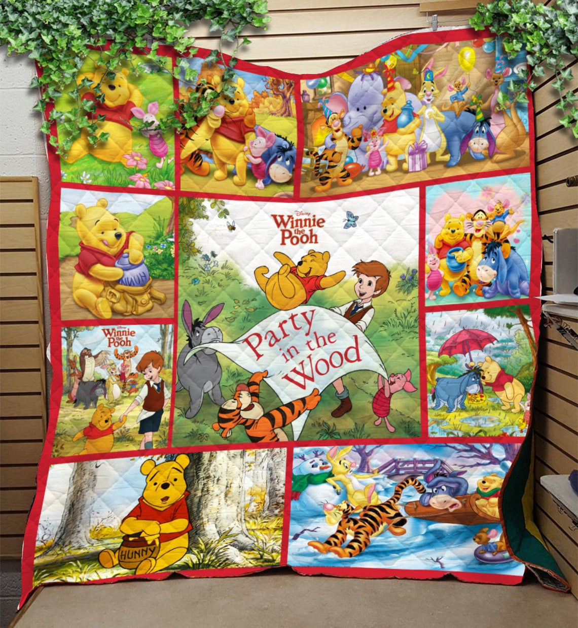 Winnie The Pooh Fleece Blanket, Disney Pooh Bear Throw Blanket, Tiger and Pooh, Piglet Friends Throw Blanket,