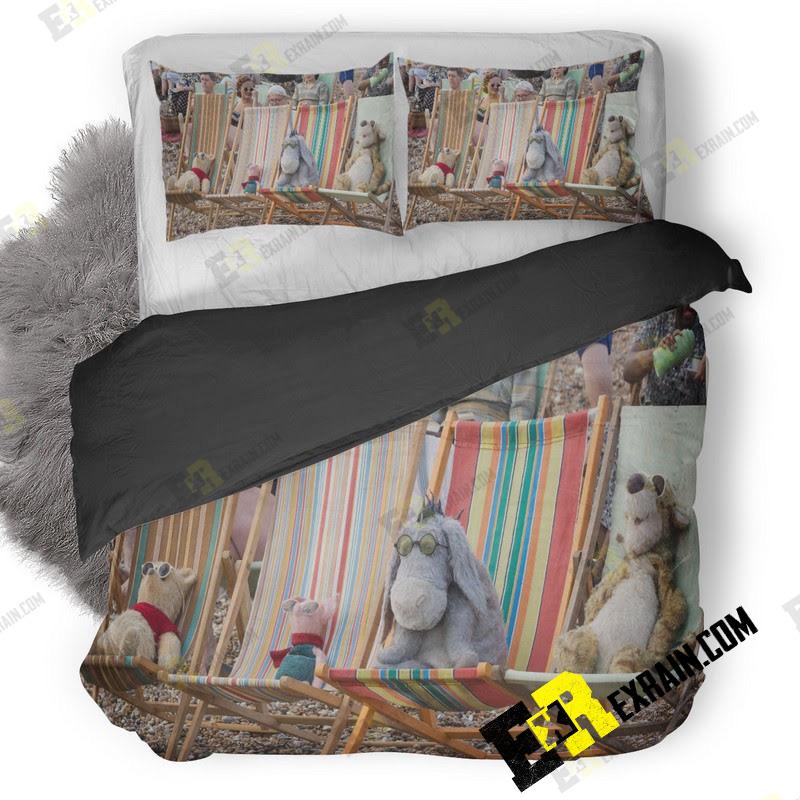 Winnie The Pooh Friends Christopher Robin Movie 5K 3D Customized Duvet Cover Bedding Set