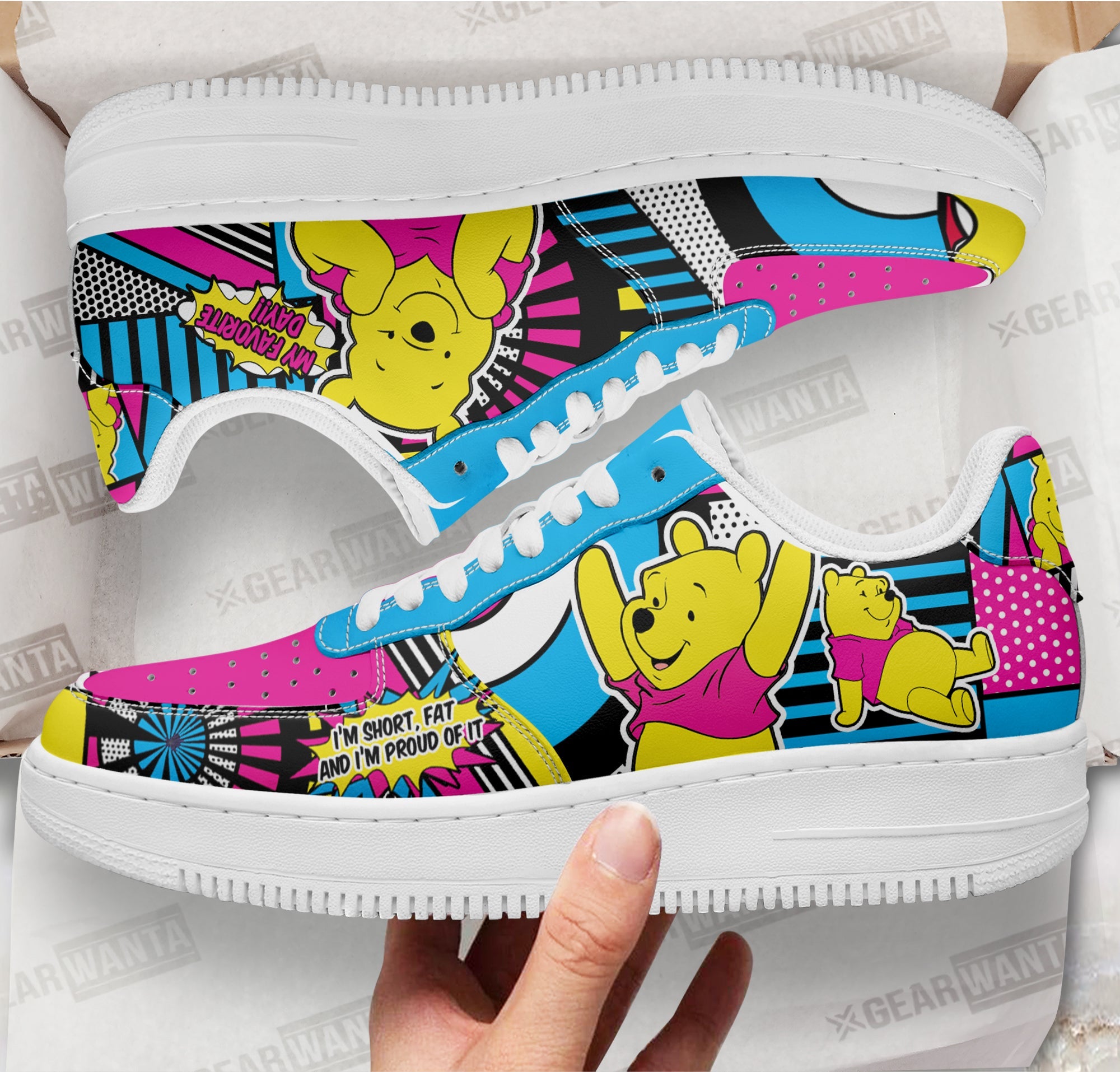 Winnie The Pooh Pooh Air Sneakers Custom