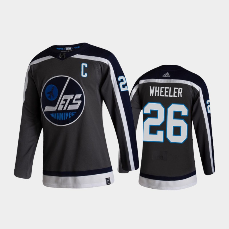 Winnipeg Jets Blake Wheeler #26 Reverse Retro 2020-21 Gray Jersey