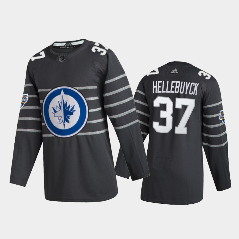 Winnipeg Jets Connor Hellebuyck #37 2020 NHL All-Star Game Gray Jersey