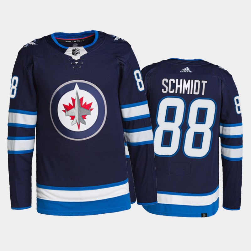 Winnipeg Jets Nate Schmidt Pro Jersey #88 Navy Home Uniform