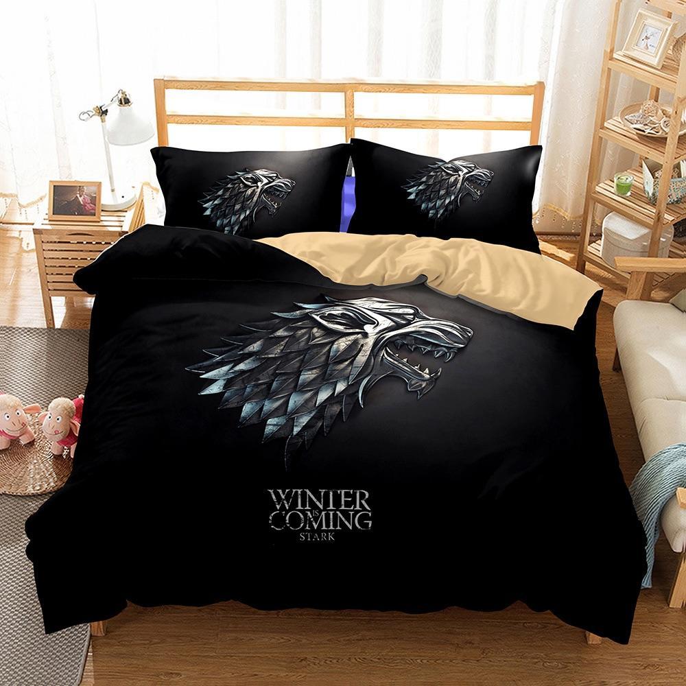 Winter Comingtark 3D Customized Duvet Cover Bedding Set