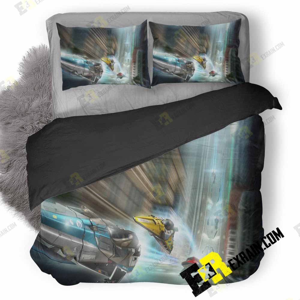 Wipeout 20 3D Customized Duvet Cover Bedding Set