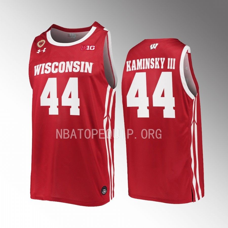 Wisconsin Badgers Frank Kaminsky Jersey Alumni Red Uniform